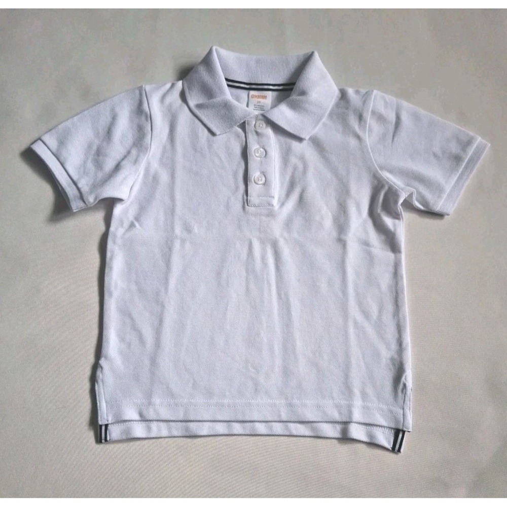 Gymboree Toddler Kids Uniform Solid White‎ Polo Shirt Size 3